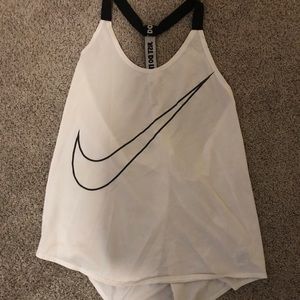 White Nike sporty tank top